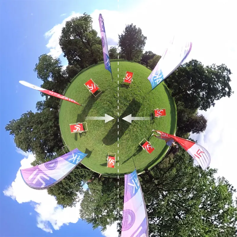 YI 360 Камера VR Cam Цифровая 220-градусная двойная линза 5.7К/30кадров в секунду Погружной прямой эфир без усилий Панорамный включен.