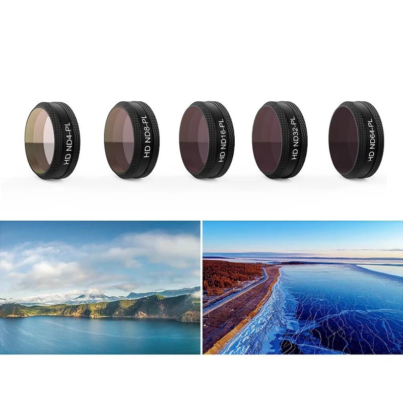PGYTECH Mavic воздуха объектив HD фильтр УФ CPL ND4 ND8 ND16 ND32 PL Комплект фильтров для Air Камера