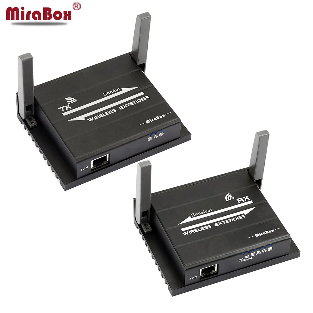 MiraBox HSV921 беспроводной HDMI удлинитель поддержка IR 1080p @ 60 Гц Full HD Передача м 196ft Lan
