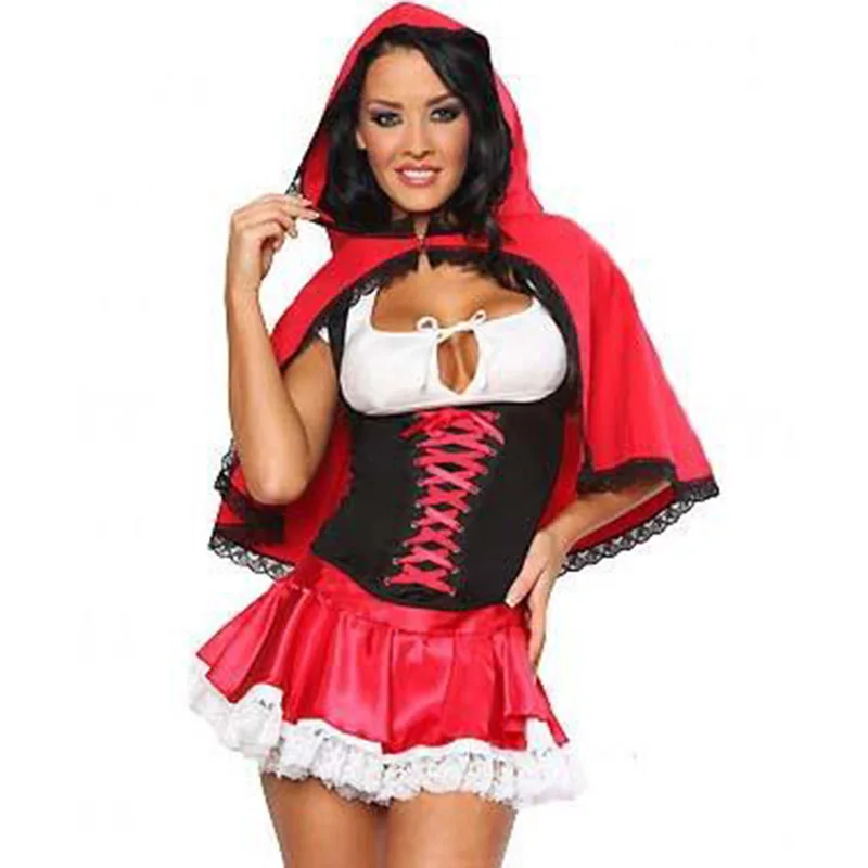 

Sexy Adults Red Riding Hood Costume For Women Classic Movie Role Storybook Costumes Sexy Fairy Tale Costumes Fancy Dress Cosplay