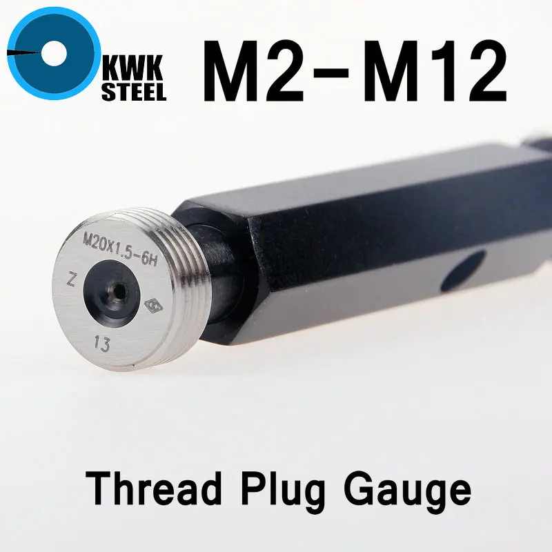 

Thread Plug Gauge GO/NO GO Gage Metric Gauge 6H Precision Internal Screw Gage Fine Pitch Thread Test Tool Links HMCT Group