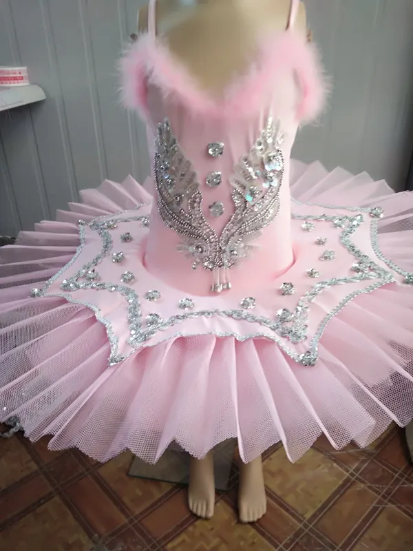 

New children's Ballet Dress small swan dance dress skirt girl sling yarn dress