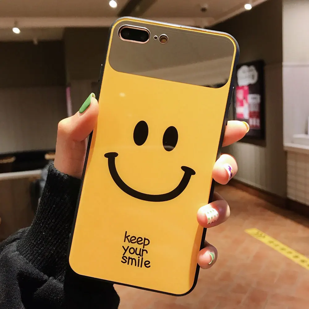Чехол KISSCASE с милым смайликом для iPhone XR X XS MAX 7 8 Plus мягкий чехол из закаленного