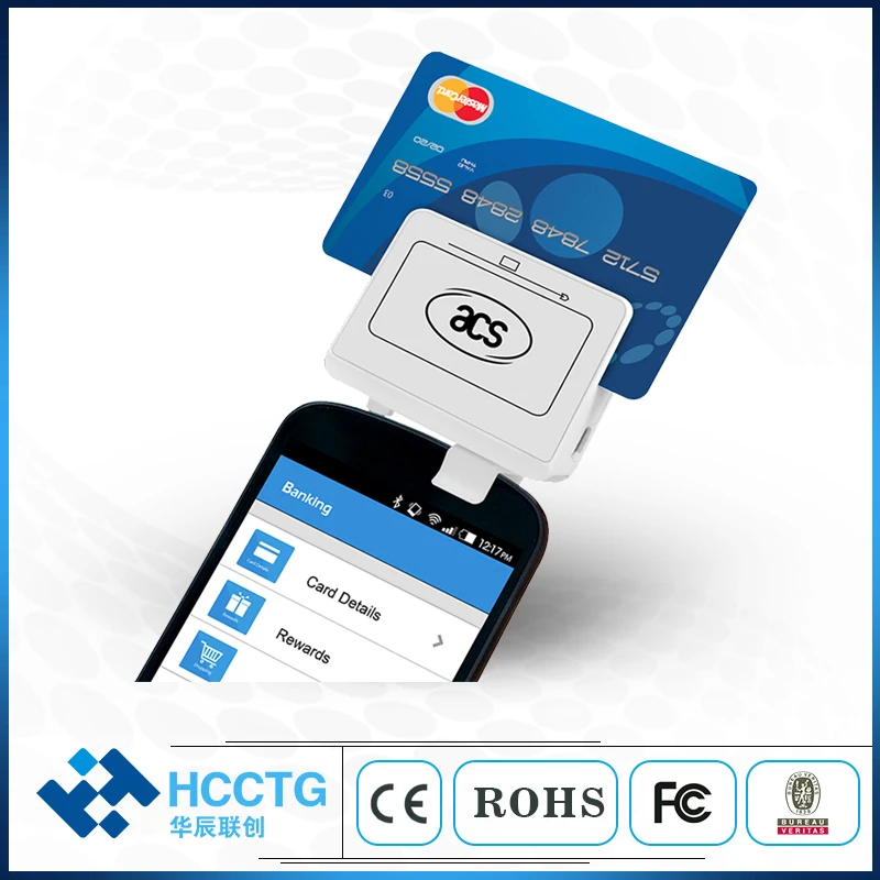 3 5 мм аудио разъем EMV Магнитный кардридер Smart IC чип записывающее устройство ACR32 |