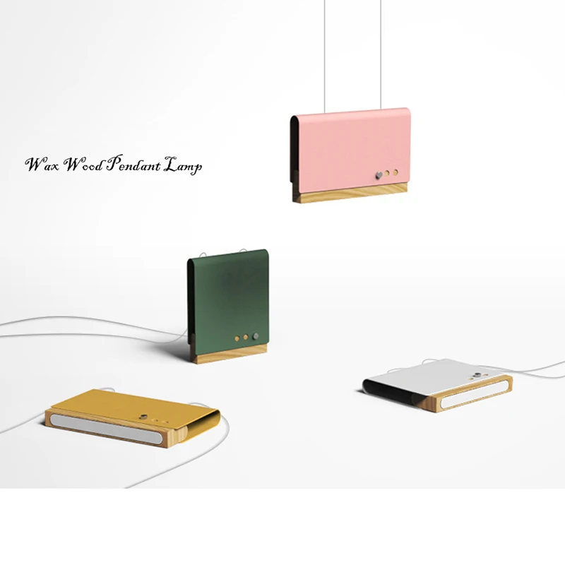 Скандинавский деревянный подвесной светильник с воском индивидуальная лампа