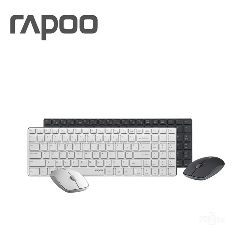 Новая многофункциональная Бесшумная беспроводная клавиатура Rapoo Combos Bluetooth 3 0/4 0 RF