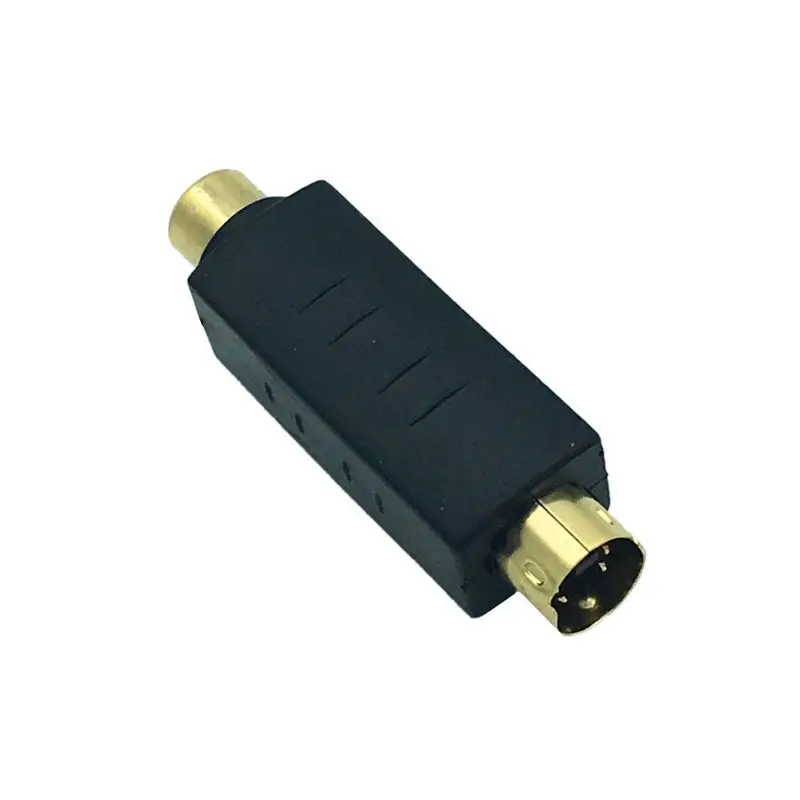 S видео штекер к RCA Женский Композитный адаптер конвертер мини Din 4 PIN