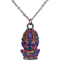 rainbow color hindu animals elephant god religious necklace religion gift