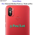 3 шт.лот для Xiaomi Redmi Note 5 Pro AI ультра прозрачное мягкое волокно прозрачное Закаленное стекло Защитная пленка для задней камеры