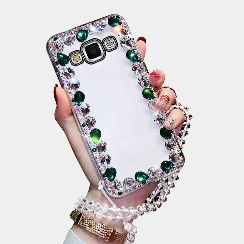 Для Samsung Galaxy A8 2018 мобильный корпус модный большой флэш алмаз роскошный без