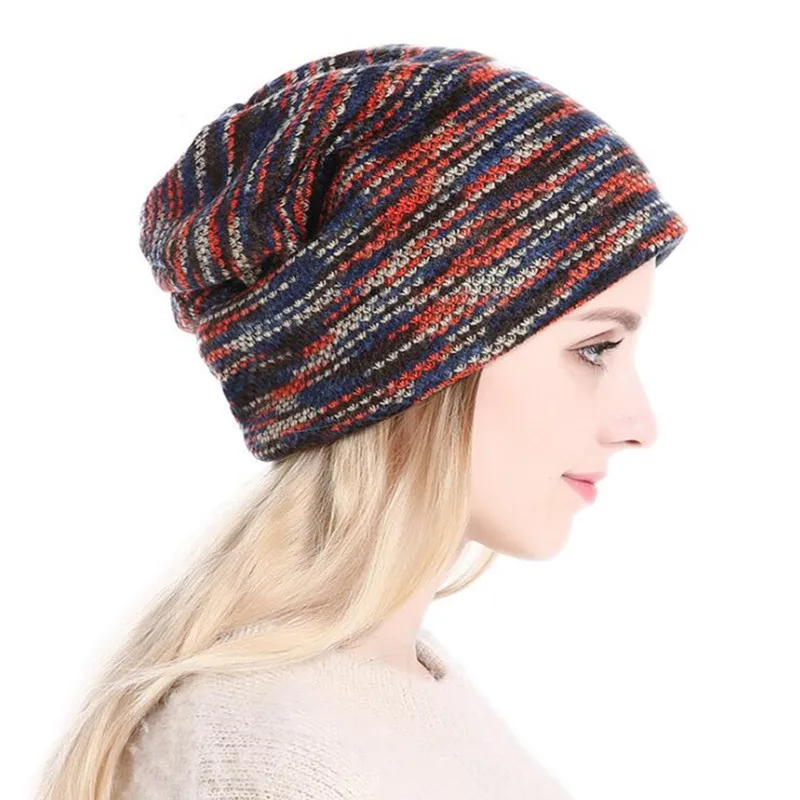 Hami Otwo 2017 модные вязаные Skullies зимние шерстяные женские теплые шапочки simier шапки