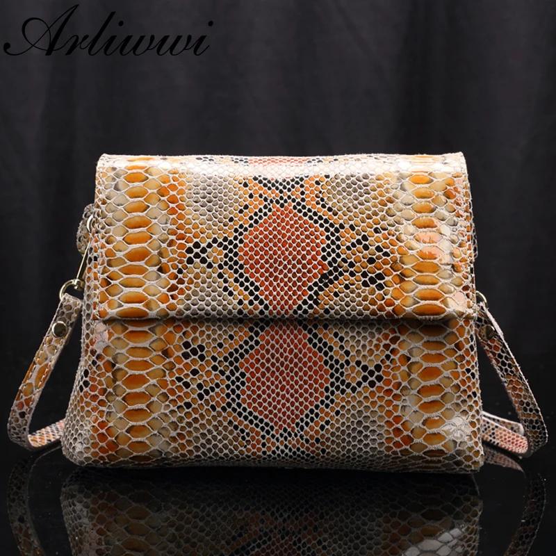Женская сумка из натуральной кожи с тиснением под рептилию|brand leather handbag|leather