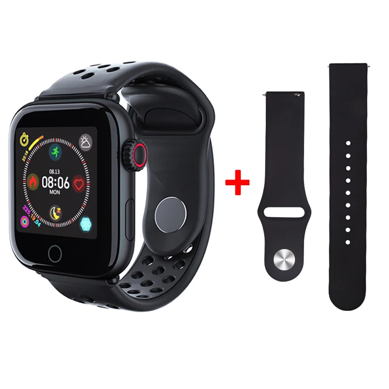 Black Silicone Band Смарт-часы мужские водонепроницаемые Смарт-часы с монитором сердечного ритма кровяное давление фитнес-браслет для iPhone iOS Android часы - Цвет: Black Silicone Band