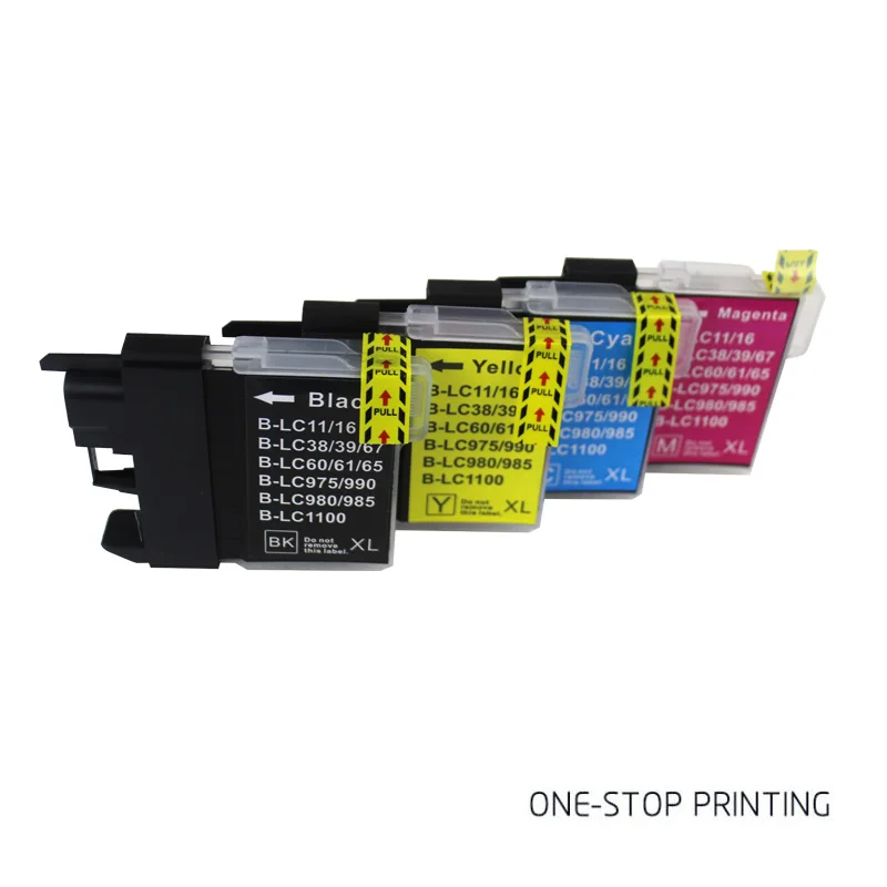 4X LC11 LC16 LC38 LC61 LC65 LC67 LC980 LC1100 чернильный картридж для Brother DCP- J140W DCP-145C DCP-165C DCP-185C |
