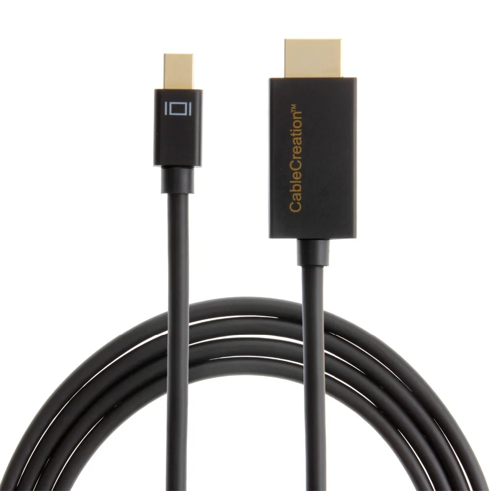 Кабель Mini DisplayPort (Порт Thunderbolt совместимый) к HDMI AV HDTV адаптеру (DP v1.2 поддержка 4K x 2 K) 6