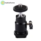 Мини-штатив с шаровой головкой, 360 градусов, для камеры, мини-шаровая Головка, адаптер для горячего башмака на 14 винта, крепление для DSLR, аксессуары для камеры