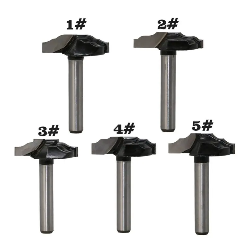 

1/4" 6.35MM Shank Woodworking Door Frame Router Bit for Wood Carbide Door Cabinet Bits Engraving Milling Cutter Tools