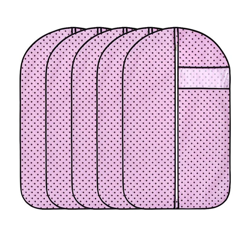 5Pcs Large Capacity Cloth Hanging Suit Coat Dust Cover Protector Wardrobe Storage Bag Garment Zipper | Дом и сад
