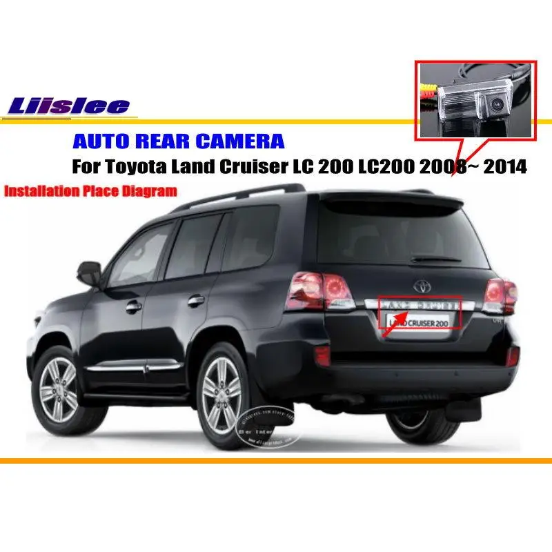 Фото Для Toyota Land Cruiser LC 200 LC200 без запасного колеса на задней двери Автомобильная камера заднего вида AUTO HD CCD CAM Комплект аксессуаров №1