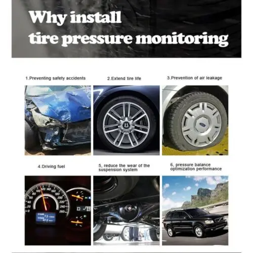 TPMS беспроводная система мониторинга давления в шинах с 4 внешними