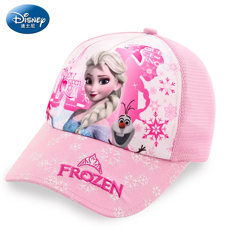 Disney детская шапка замороженная Анна шапка Эльзы мультфильм детские шапки уличная одежда хлопок Регулируемый дышащий маленькая девочка Кепка
