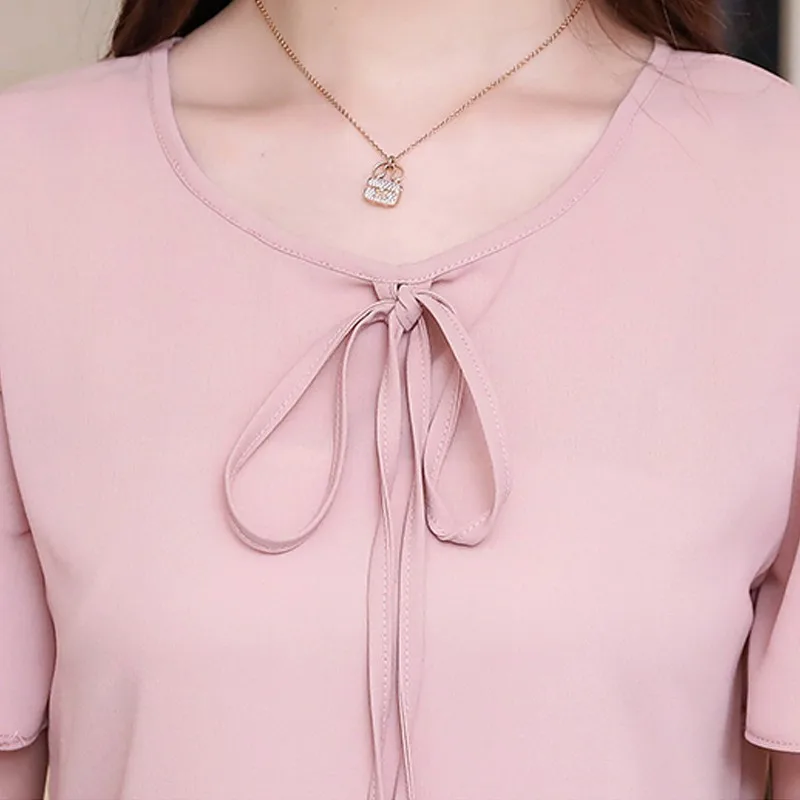 2018 Verano Blusas женская модная блузка с открытым плечом повседневная рубашка бантом и