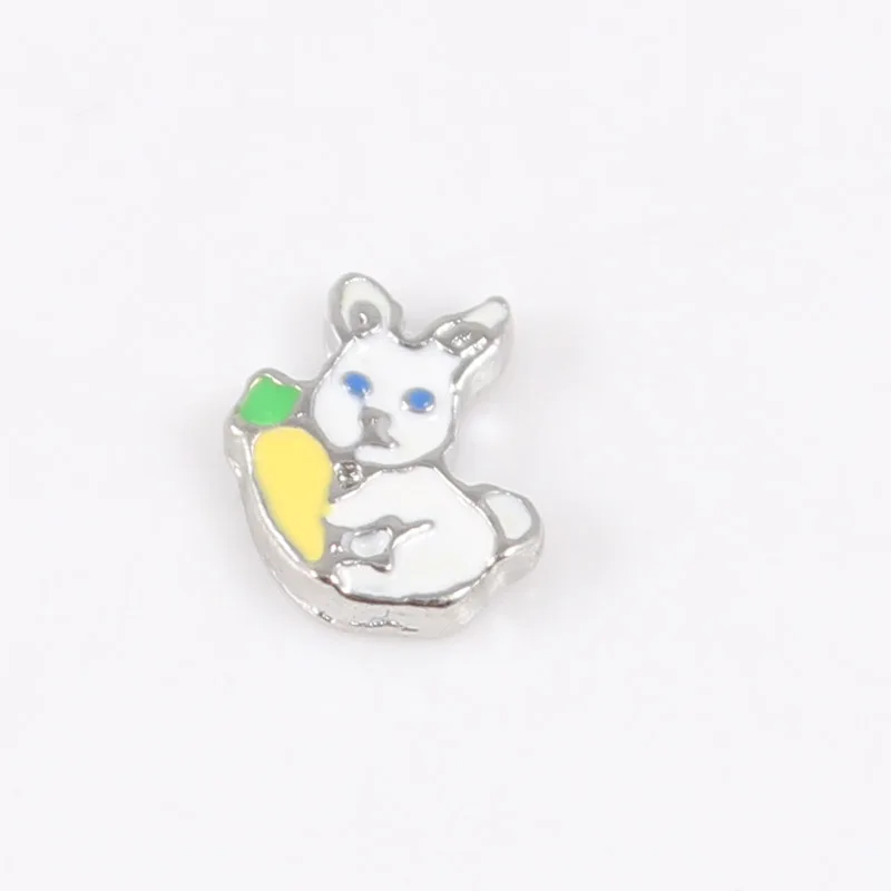50 шт./лот животных подвески для кошек, собак, кроликов, тигр, верблюжьей лошадь "лягушка" Пингвин переливающиеся амулеты для подвесные кулоны - Окраска металла: same as pic