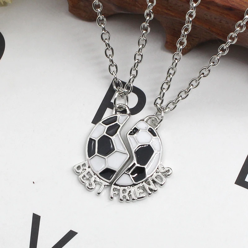 Оригинальное женское ожерелье с номером футбольной команды|friendship pendant necklace|bff