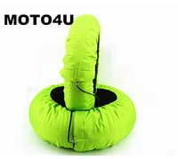 moto4u motorcycle tire warmers tyre warmer front and rear 1pair green