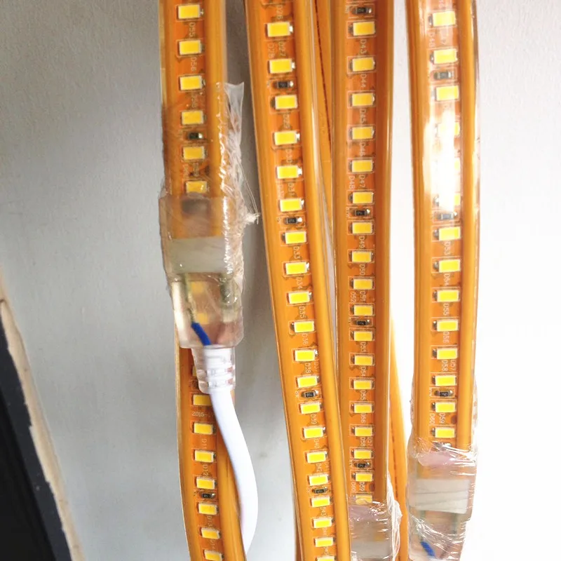Светодиодные ленты 5630 водонепроницаемые кухонные Tiras гибкие SMD 120led/m Line 220V