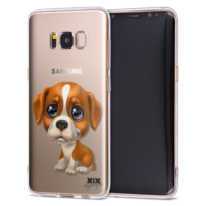 Мягкий чехол из ТПУ с узором для samsung Galaxy S8 чехол собак для samsung S9 чехол для samsung S7 край S8 S9 S10e S10 плюс J3 J5 J7 - Цвет: 15