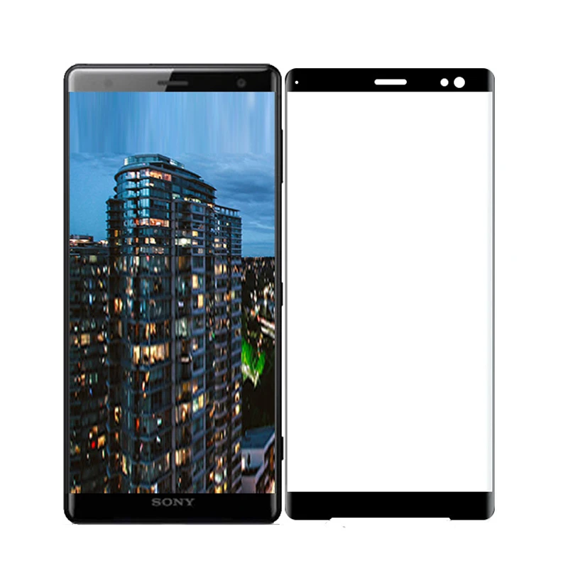 MicroData 3D Curved Full Coverage Tempered Glass For Sony XZ3 Tranparent Screen Protector Protective Front Film Xperia | Мобильные
