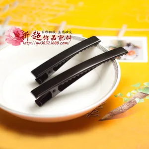 Заколки для волос с одним зубцом, черные, 4,568 см, 10 шт.