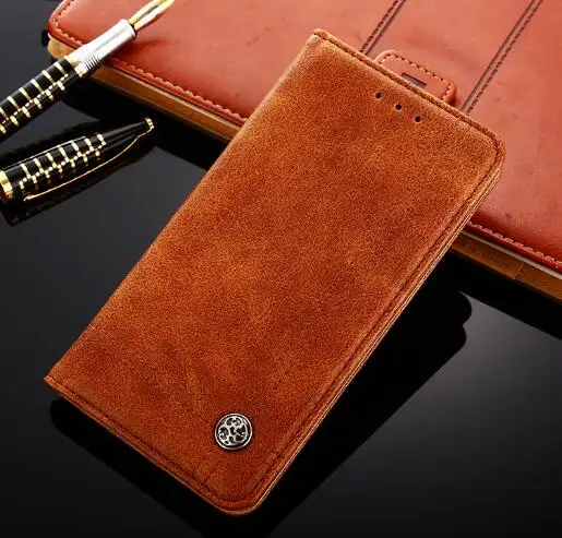 brown Для Sharp Aquos S2 флип-чехол для Sharp Aquos S3 мини-чехол HQ RetroWallet кожаный чехол для Sharp Aquos чехол s с подставкой capa - Цвет: brown