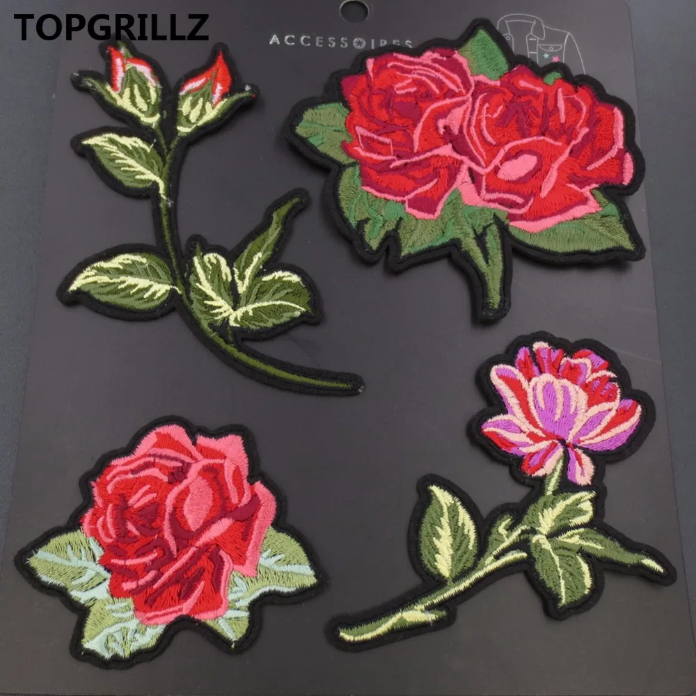 Topgrillz Ассорти Вышивка Нашивки гладить на аппликации наклейка Стикеры для джинсы