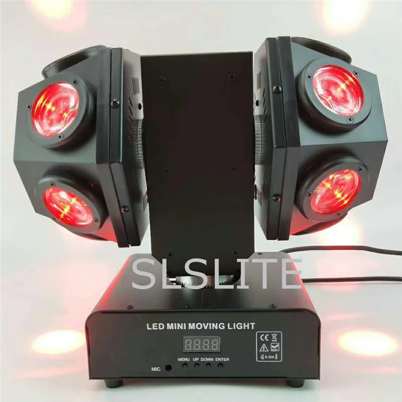 Новый мини 12x10 Вт RGBW 4IN1 светодиодный головной переносное потолочное освещение