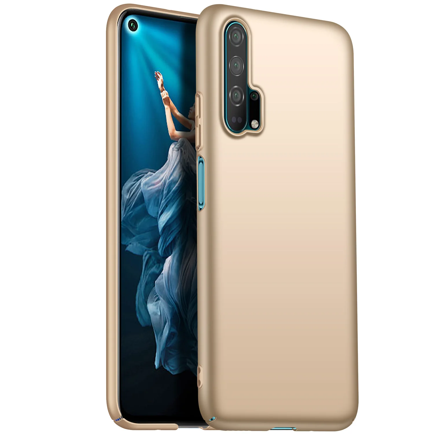 gold Для huawei honor 20 Pro Чехол роскошный высококачественный Жесткий ПК Тонкий матовый защитный чехол на заднюю панель для huawei honor 20 20pro honor 20 - Цвет: gold