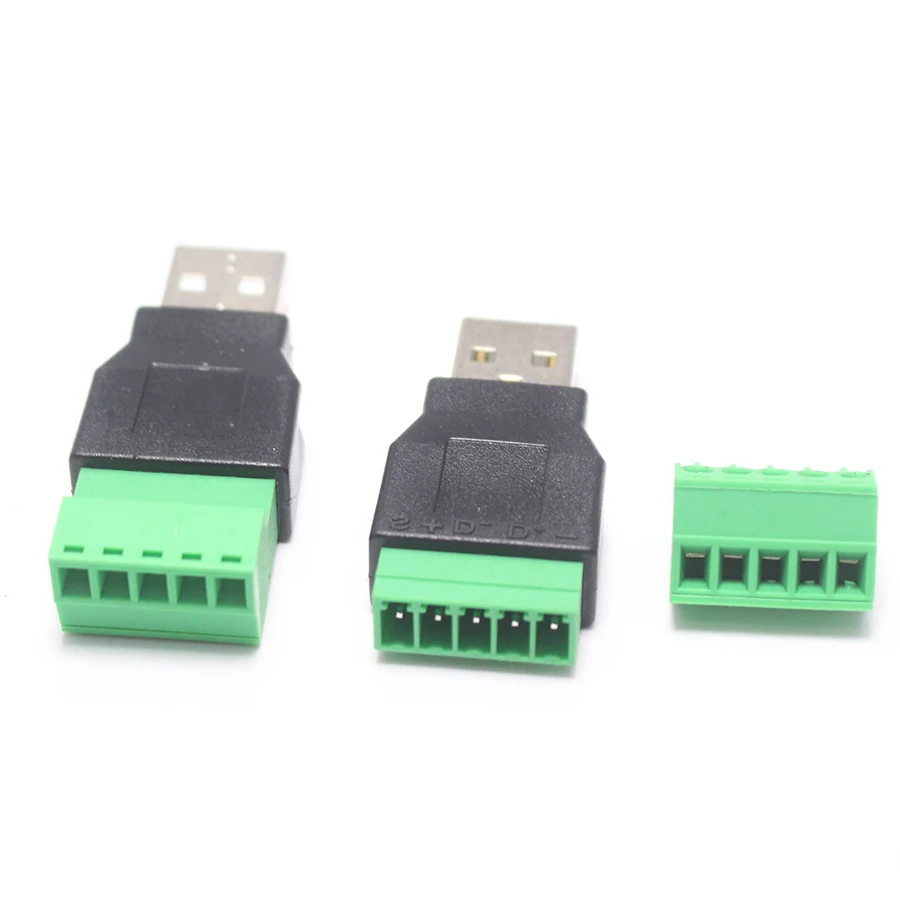 NinthQua 1 шт. USB 2 0 A штекер на 5 контактный винтовой коннектор разъем с защитой типа