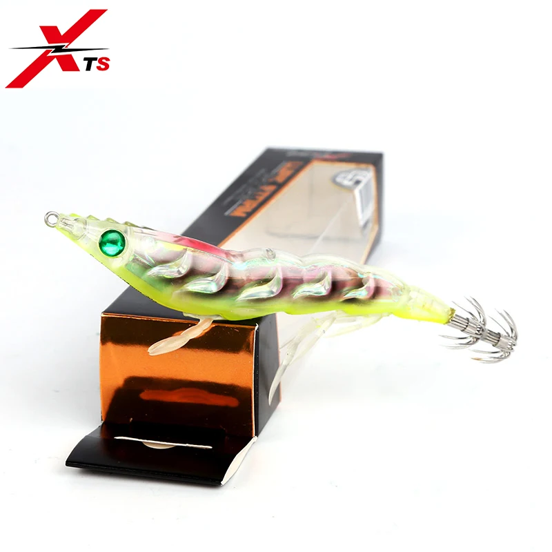 Fishing Squid Lures Jig Sinking Plastic Hard Baits Wobblers Shrimp Design With Hooks Pesca Carp Tackle 3514 | Спорт и развлечения