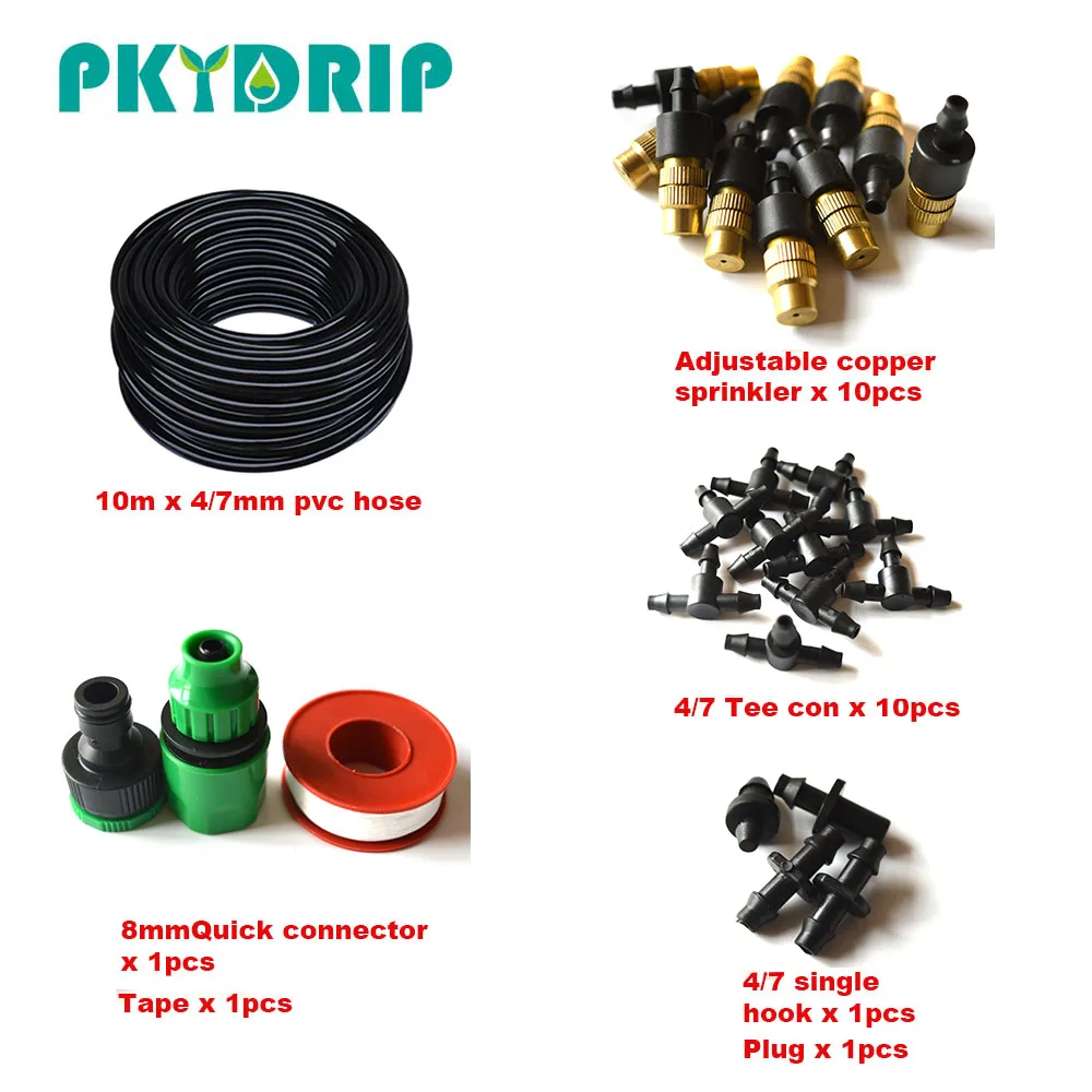 Pkydrip 10 м 15 20 25 30 М шланг DIY автоматический спринклер для растений система