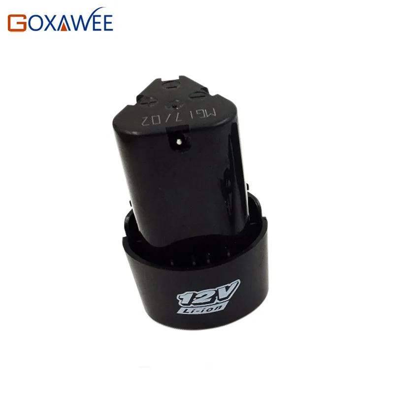 12V Goxawee 12 В 16,8 в 21 в перезаряжаемая литиевая батарея для аккумуляторной электрической отвертки, электрическая дрель, бытовой электроинструмент - Цвет: 12V