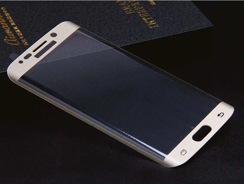 10pcs 3D Tempered Glass LCD Curved Full screen protector Film cover For Samsung Galaxy S6 S7 edge plus Protective free back film | Мобильные