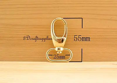 Карабины коготь крючки для кошельков Вертлюг карабин Золото 25 мм 6 шт P33 | Багаж и