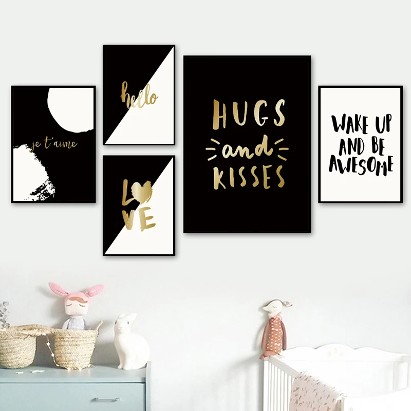 Современная Минималистичная черно белая художественная рисунки на холсте