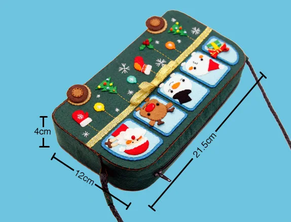 Войлочная сумка ручной работы для детского творчества Рождественский