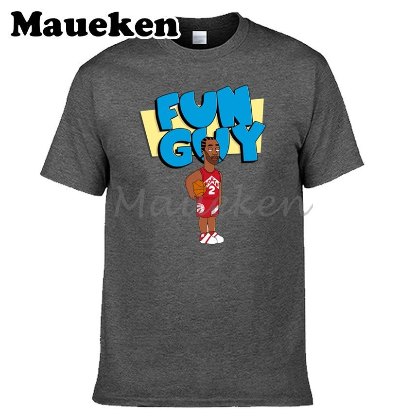 Мужская футболка The Fun Guy Kawhi Leonard 2 MVP одежда мужская с круглым вырезом W19052851|t shirt