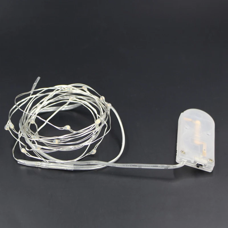 1 м 2 светодиоды сказочные гирлянды на кнопках батарейках светодиодные