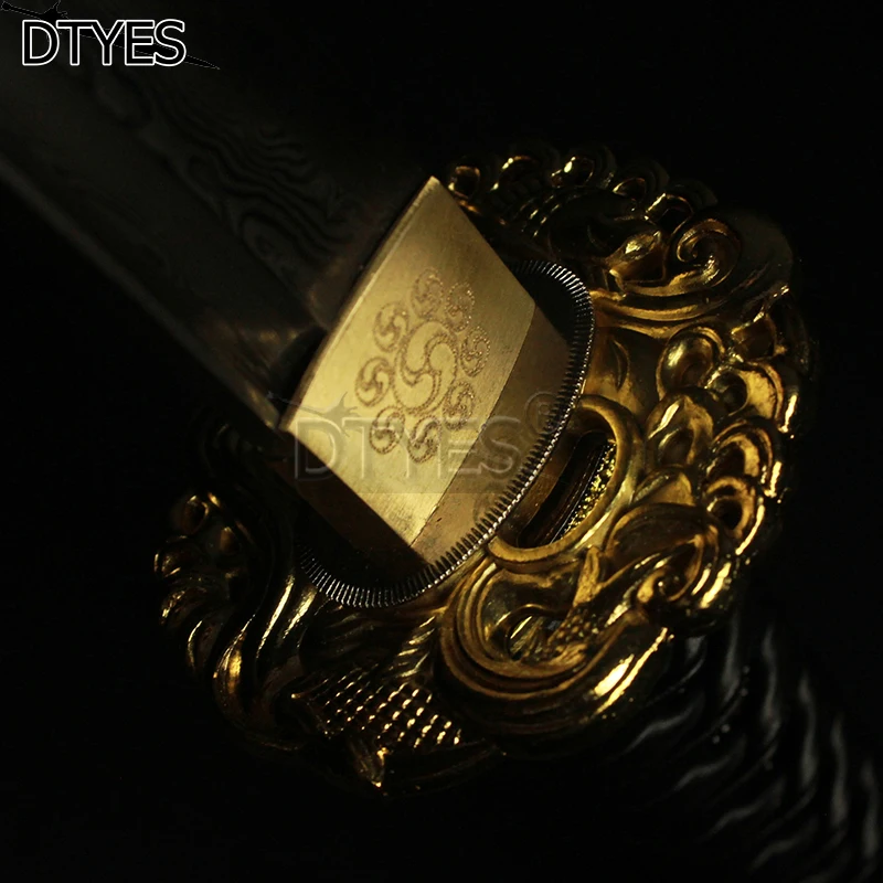 Damascus Steel Clay Tempered Obvious Hamon Maru Blade Katana Samurai Japanese Sword Handmade Real Swords Battle Ready | Дом и сад