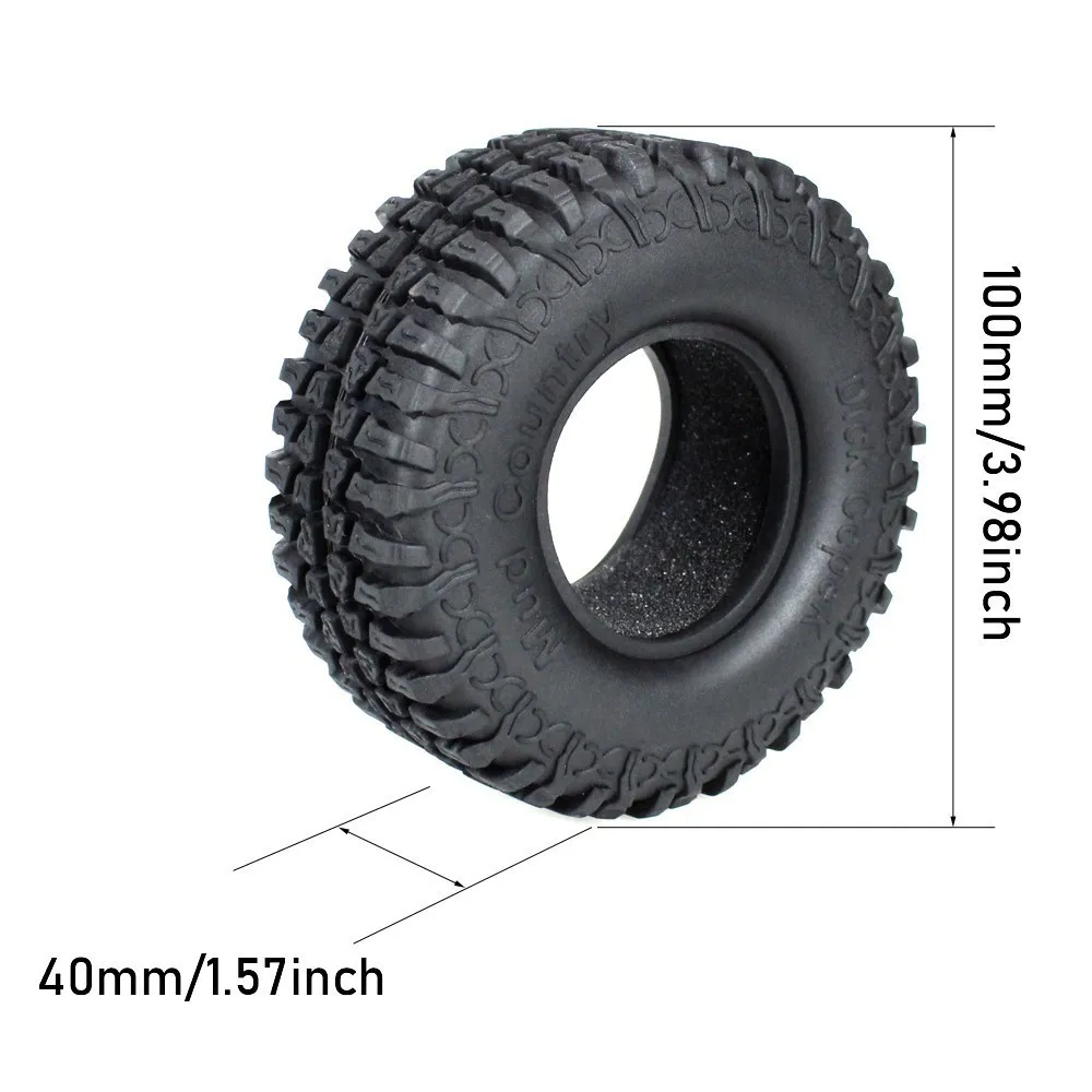 4 шт. 100 мм 1 9 дюйма Резиновые Колесные шины для 1:10 Rc Rock Crawler Car Axial Scx10 D90 D110 Tamiya Cc01 |