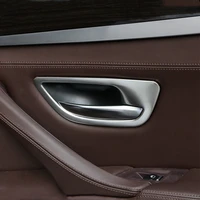 car styling door handle decorative cover trim for bmw 5 series f10 2011 17 interior doorknob frame strips auto accessories